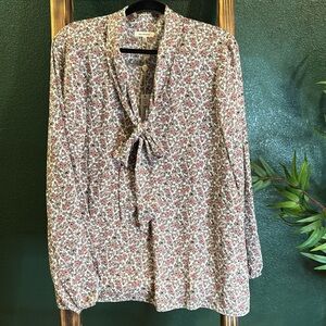 Max Studio floral blouse